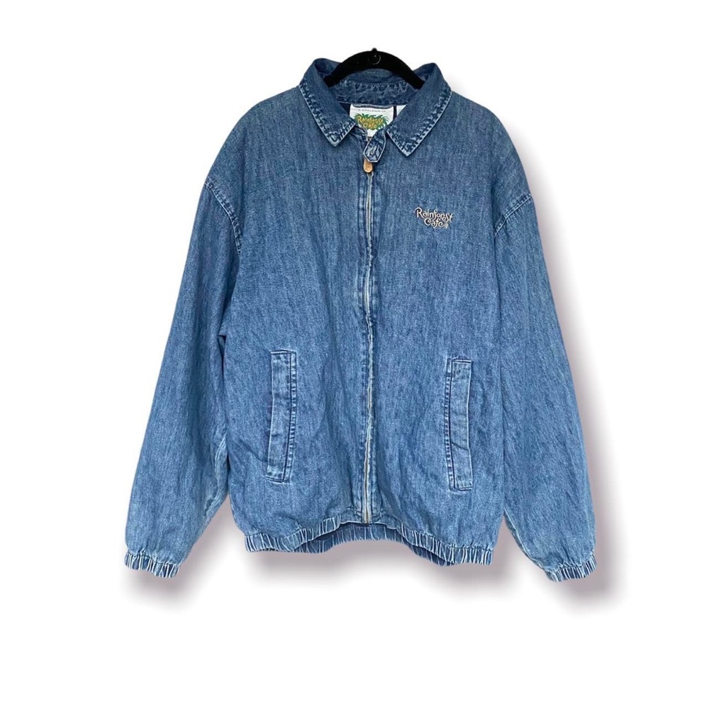 Vintage Rainforest Cafe denim jacket. - XL